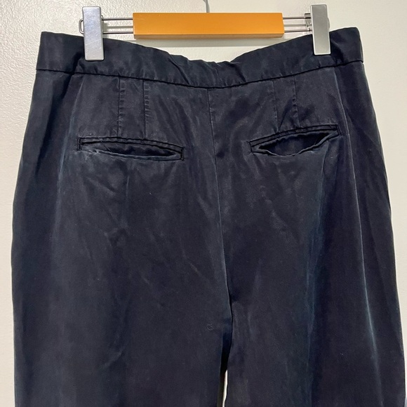 Gap Women’s Black 100% Lyocell Cropped Trousers - Size 10 Regular - Picture 7 of 12